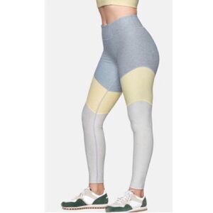 Outdoor Voices Color Block Springs Leggings Gray Cream Medium